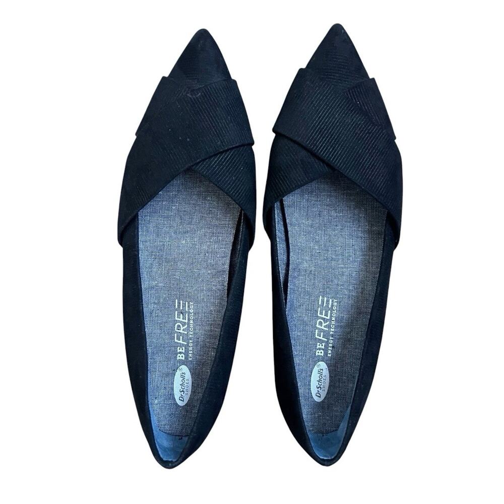 Dr. Scholl's Women's Slip On Ballet Flats Shoes Pointed Toe Sz 8 Black